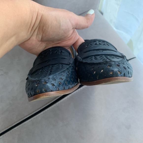 JCrew Collins Woven Navy Loafers size 10M - Picture 6 of 12